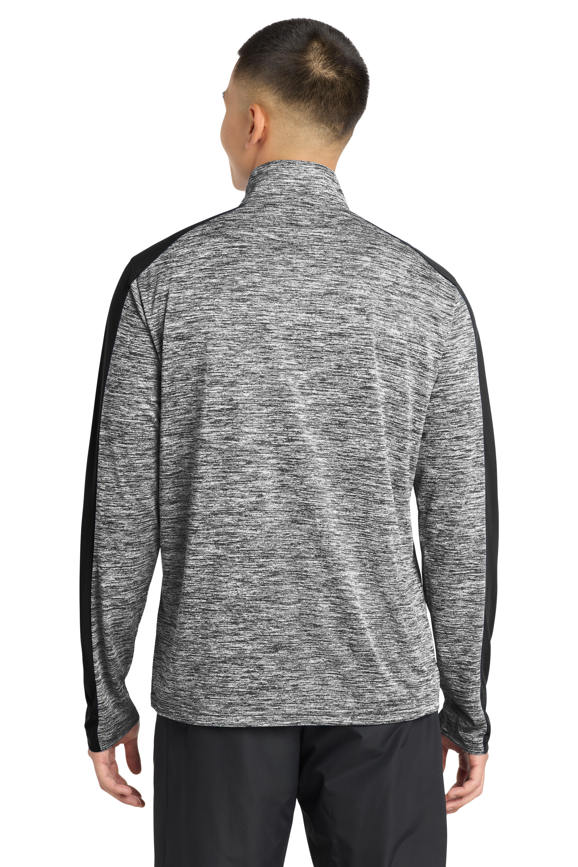 PosiCharge® Electric Heather Colorblock 1/4-Zip Pullover