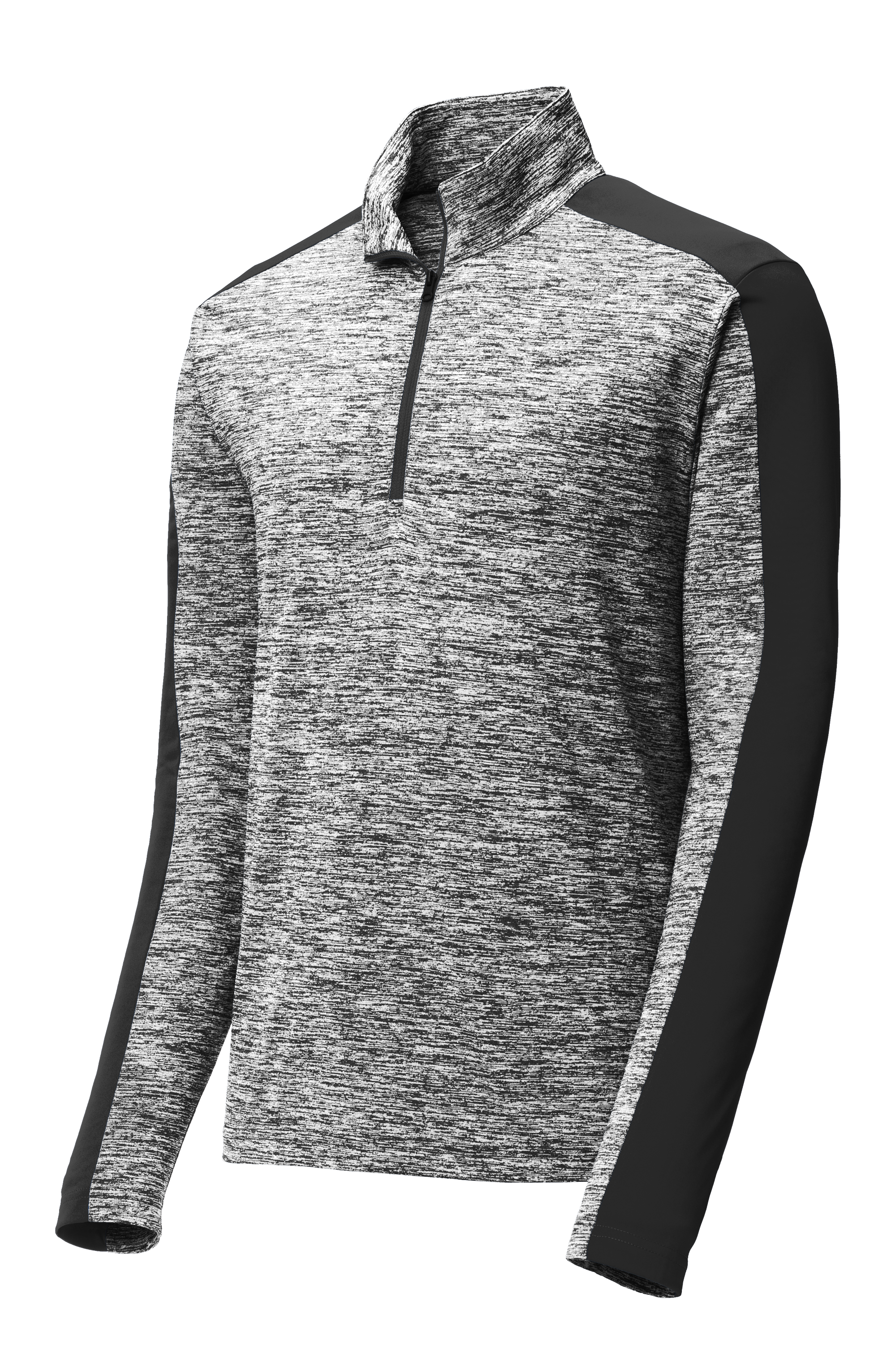 PosiCharge® Electric Heather Colorblock 1/4-Zip Pullover