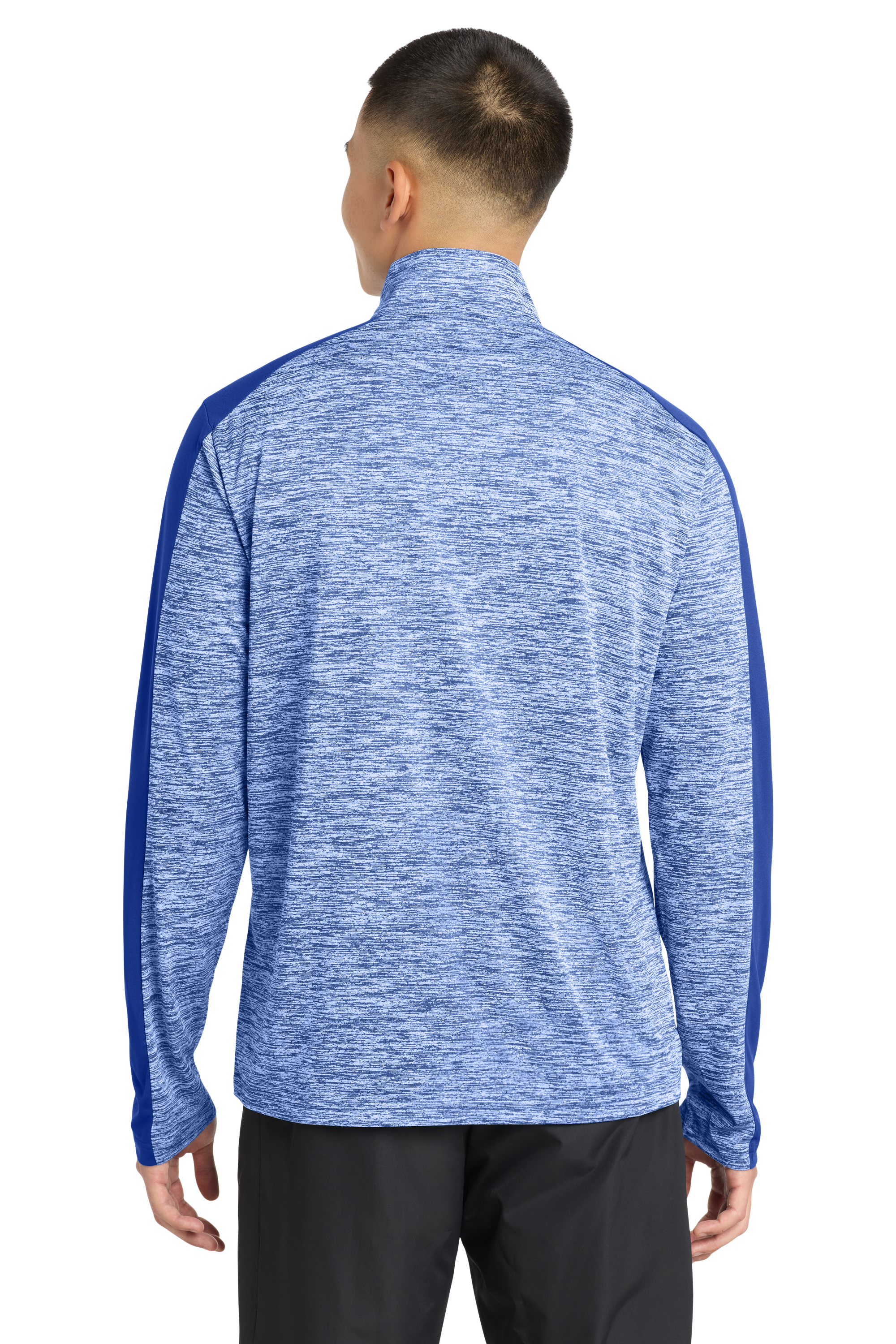 PosiCharge® Electric Heather Colorblock 1/4-Zip Pullover