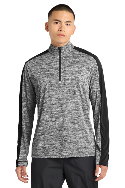 PosiCharge® Electric Heather Colorblock 1/4-Zip Pullover