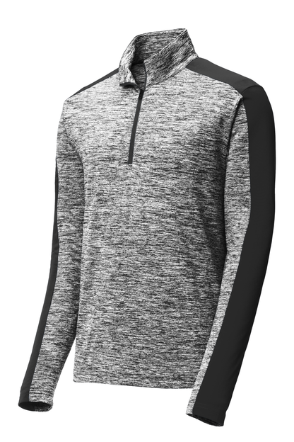 PosiCharge® Electric Heather Colorblock 1/4-Zip Pullover