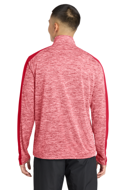 PosiCharge® Electric Heather Colorblock 1/4-Zip Pullover