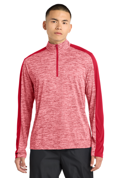 PosiCharge® Electric Heather Colorblock 1/4-Zip Pullover