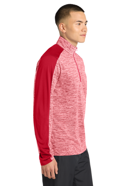 PosiCharge® Electric Heather Colorblock 1/4-Zip Pullover
