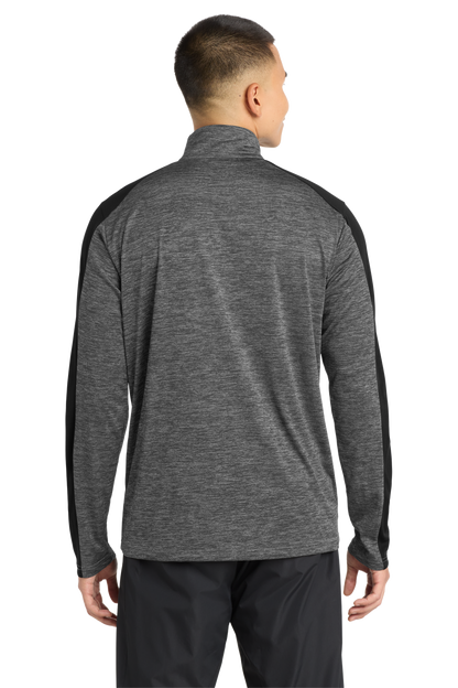PosiCharge® Electric Heather Colorblock 1/4-Zip Pullover