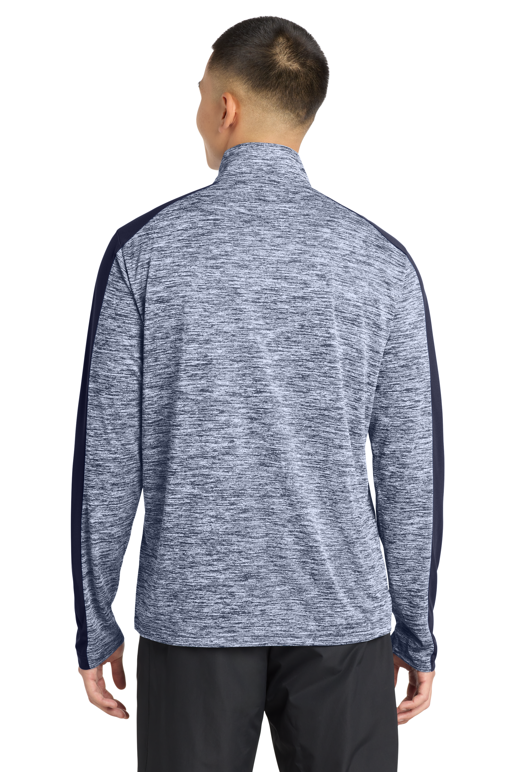PosiCharge® Electric Heather Colorblock 1/4-Zip Pullover
