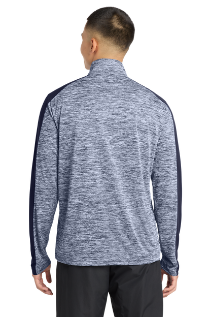 PosiCharge® Electric Heather Colorblock 1/4-Zip Pullover