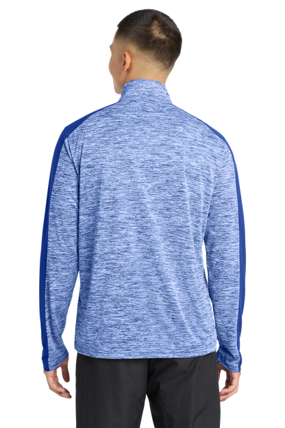 PosiCharge® Electric Heather Colorblock 1/4-Zip Pullover