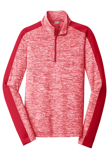PosiCharge® Electric Heather Colorblock 1/4-Zip Pullover