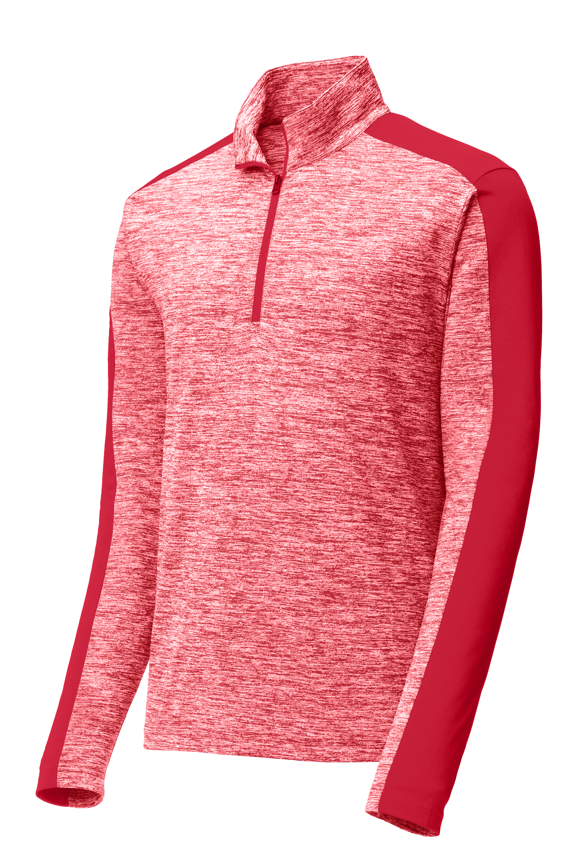 PosiCharge® Electric Heather Colorblock 1/4-Zip Pullover