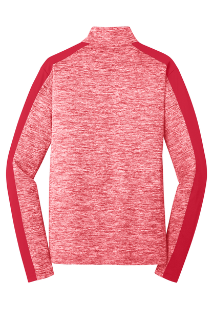 PosiCharge® Electric Heather Colorblock 1/4-Zip Pullover