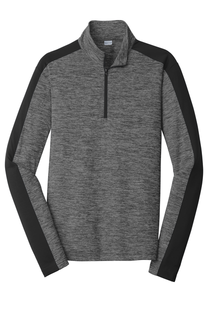 PosiCharge® Electric Heather Colorblock 1/4-Zip Pullover