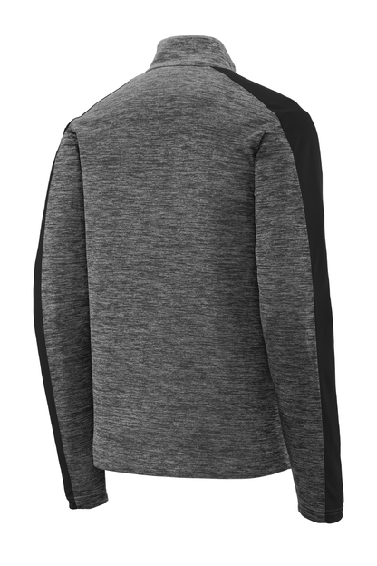 PosiCharge® Electric Heather Colorblock 1/4-Zip Pullover