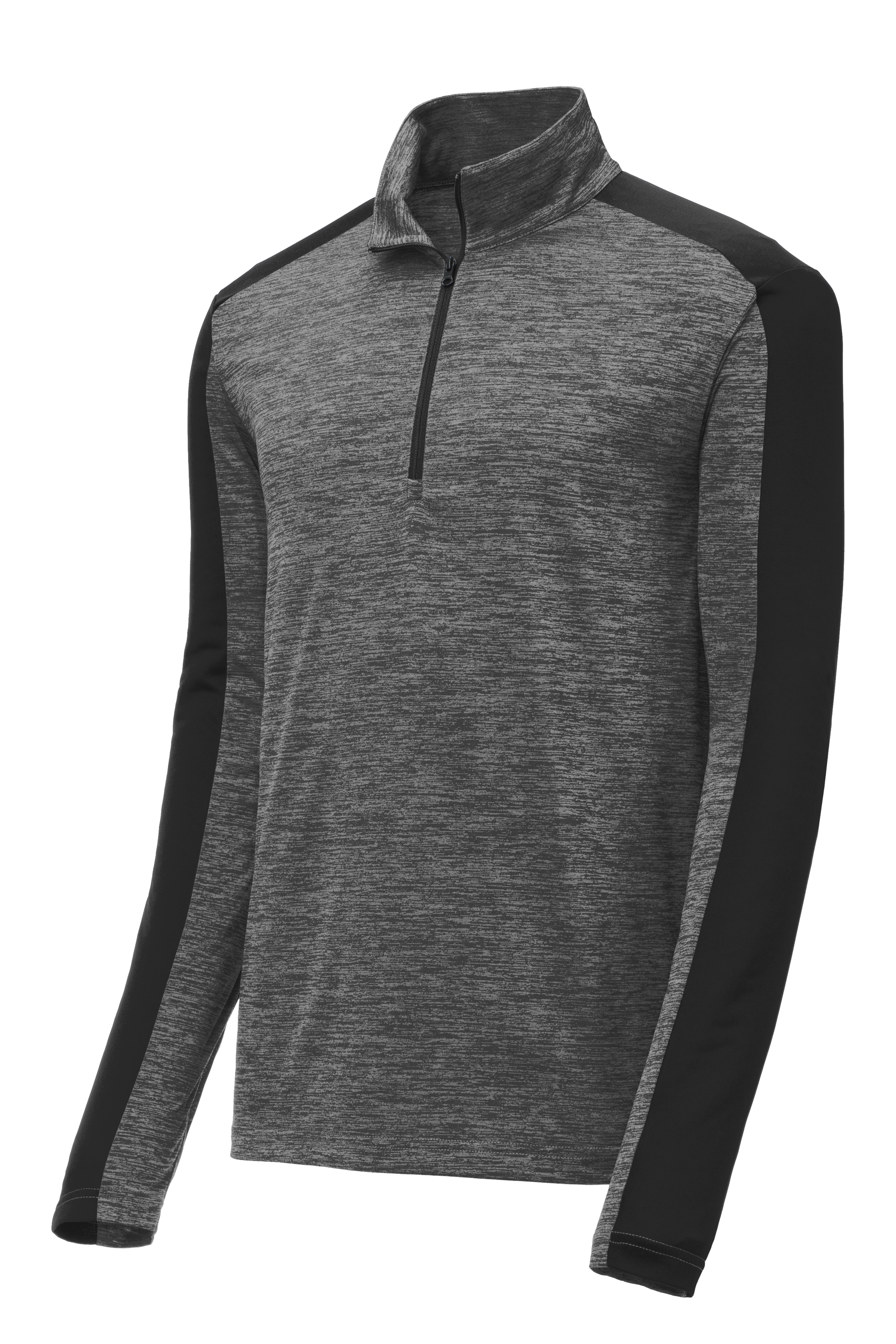 PosiCharge® Electric Heather Colorblock 1/4-Zip Pullover