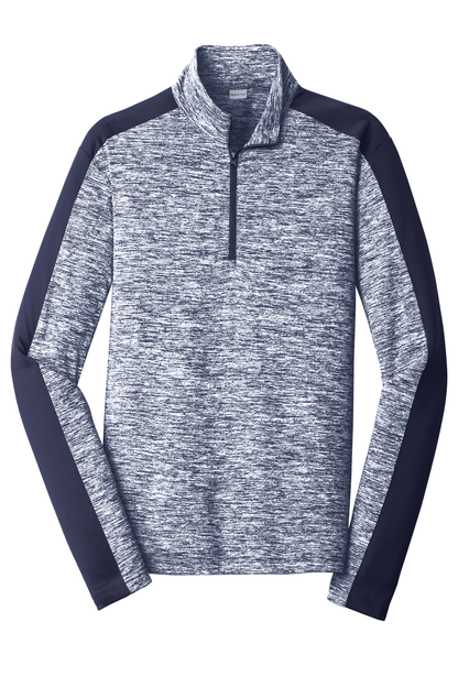 PosiCharge® Electric Heather Colorblock 1/4-Zip Pullover