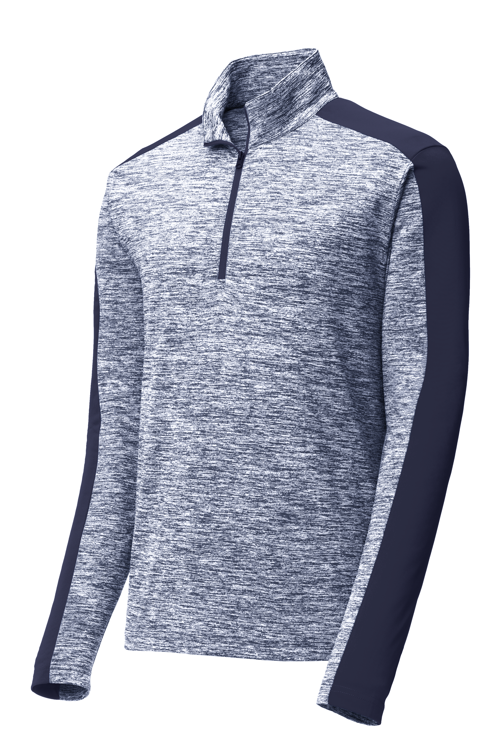PosiCharge® Electric Heather Colorblock 1/4-Zip Pullover