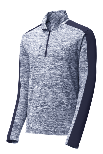 PosiCharge® Electric Heather Colorblock 1/4-Zip Pullover