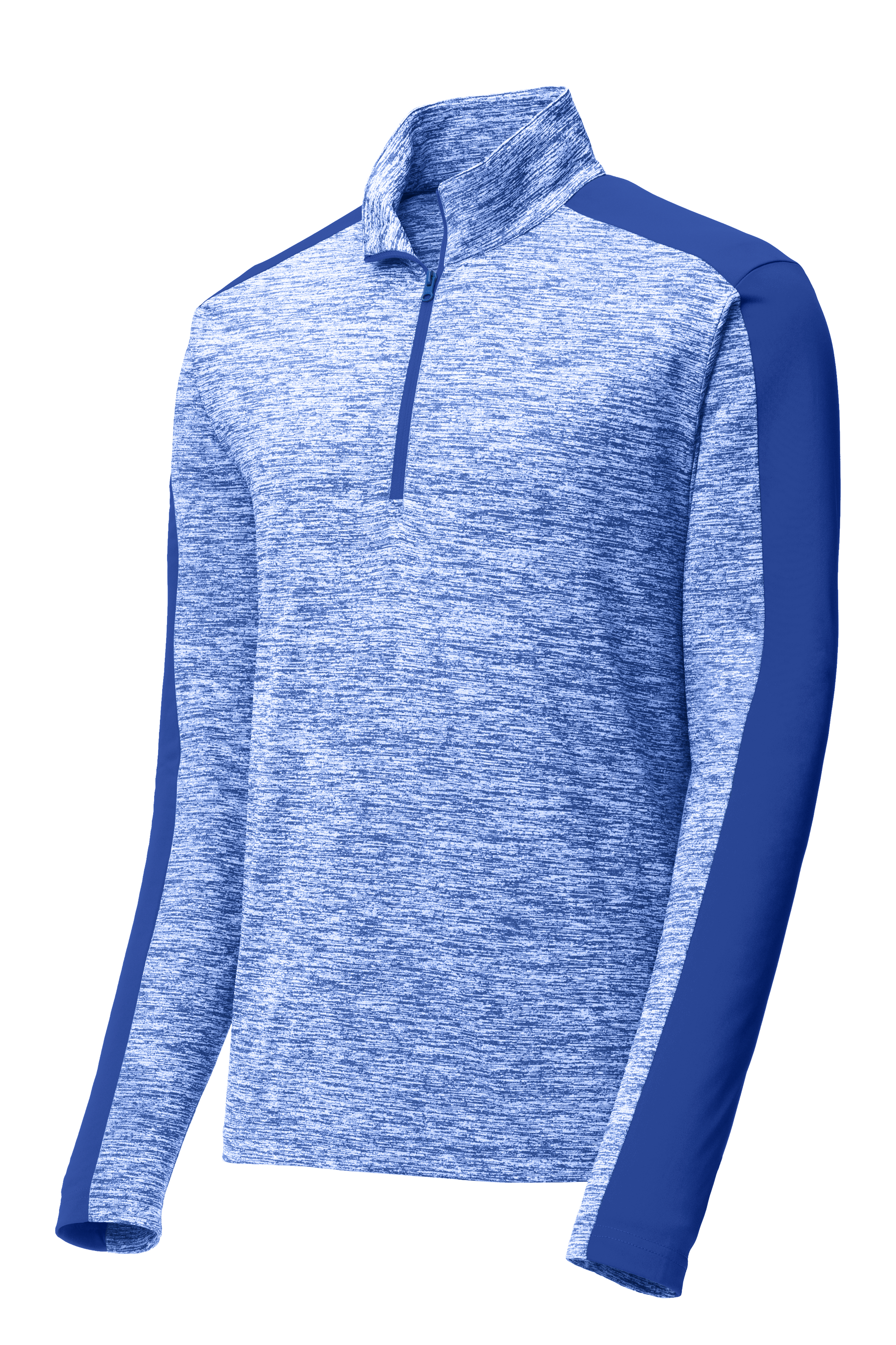 PosiCharge® Electric Heather Colorblock 1/4-Zip Pullover
